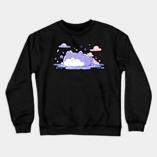 Cute Kawaii Chill Summer Kitty Crewneck Sweatshirt